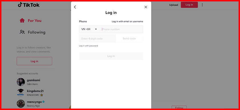 Thông tin được cấp khi mua acc TikTok