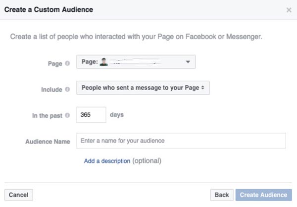 Hướng dẫn remarketing Facebook người inbox Fanpage