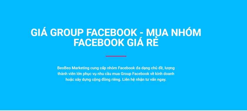 mua group facebook tại Beo Beo
