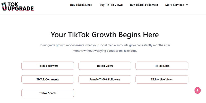 Tăng follow tiktok giá rẻ tokupgrade