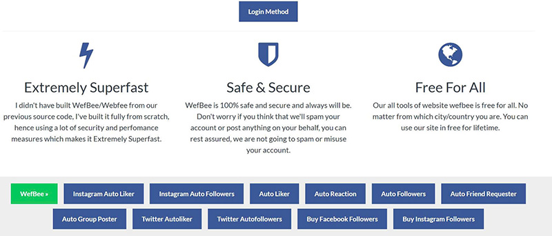 Web buff facebook free Wefbee