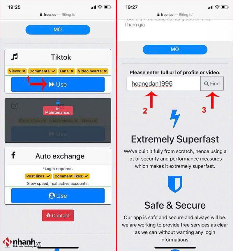 App tăng follow tiktok miễn phí ios FBsub