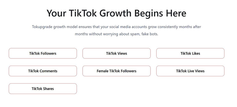 App tăng tim tiktok Tokupgrade