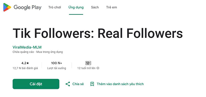Tăng follow tiktok không tụt Real Followers