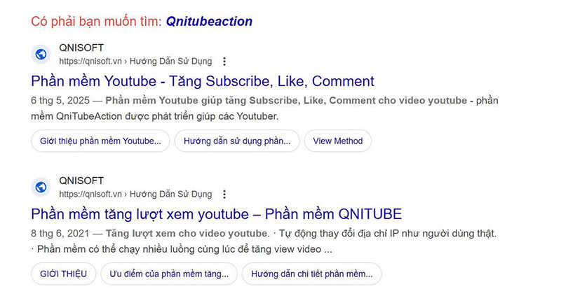 Tăng sub youtube Qnitube Action