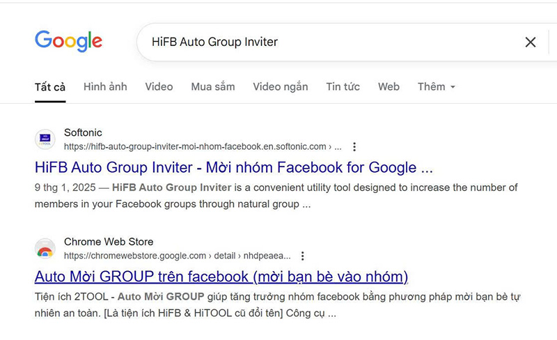 Auto add member group Facebook HiFB Auto Group Inviter