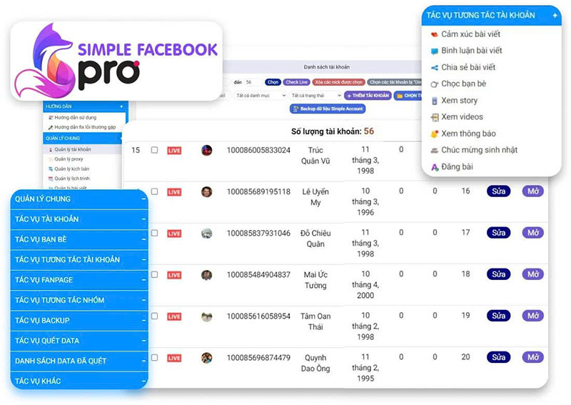 Phần mềm tăng thành viên group miễn phí Simple FB Pro